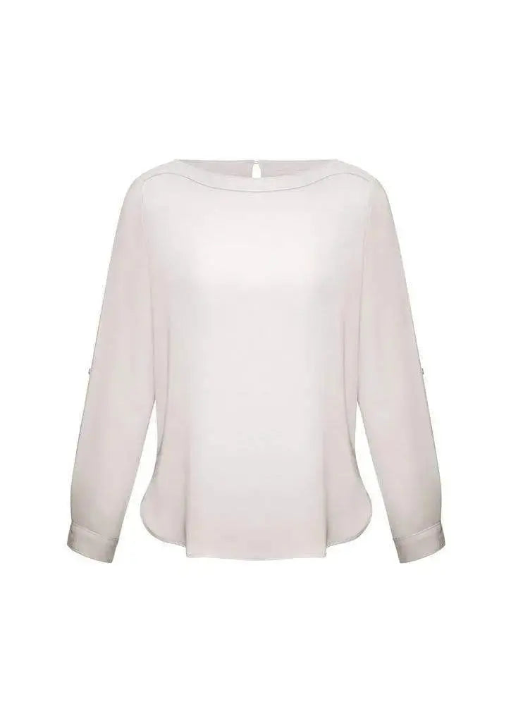 Biz Collection Corporate Wear Ivory / 6 Biz Collection Women’s Madison Boatneck Blouse S828ll